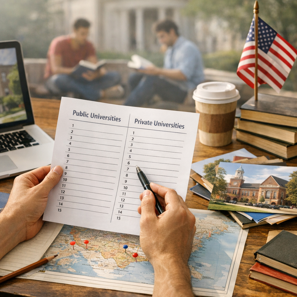 Universités privées, publiques et États : comment lire la liste aux États-Unis