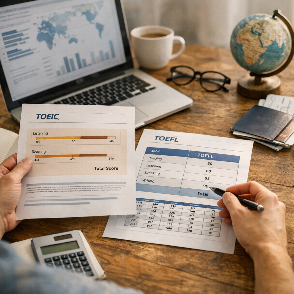 Comment interpréter son score TOEIC ou TOEFL pour une candidature internationale