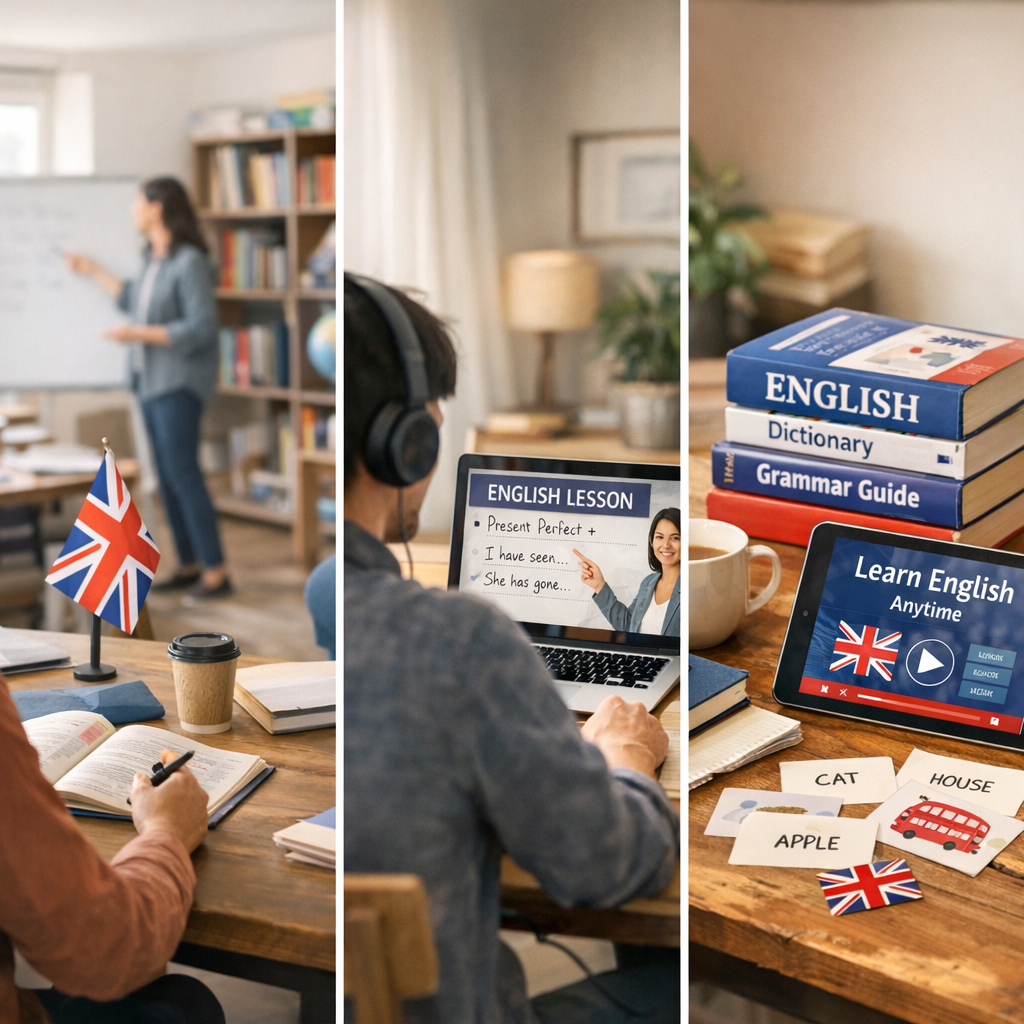 Trouvez le bon programme : centre, cours online ou ressources English