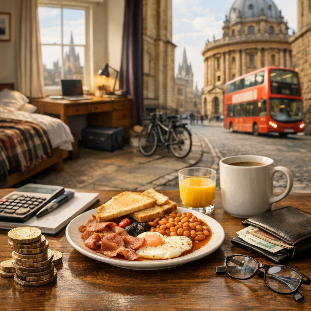 Coût de la vie à Oxford : logement, repas, transport et marge de sécurité