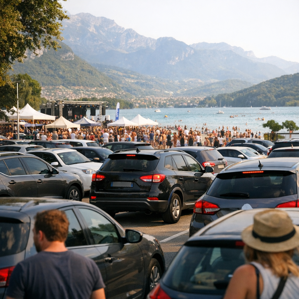 Plage de l’Impérial, lac et événements : quand le parking devient compliqué