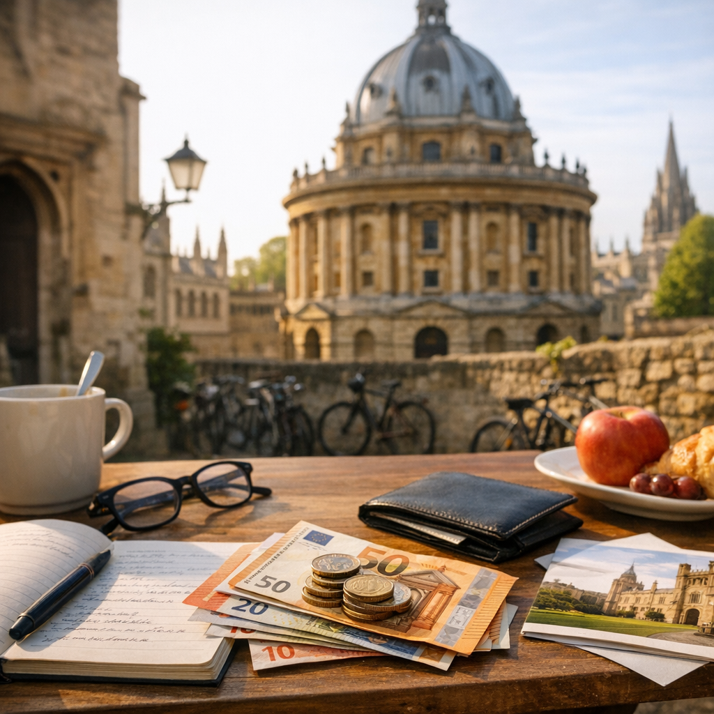 Université d’Oxford prix en euros : frais, vie sur place et bourses